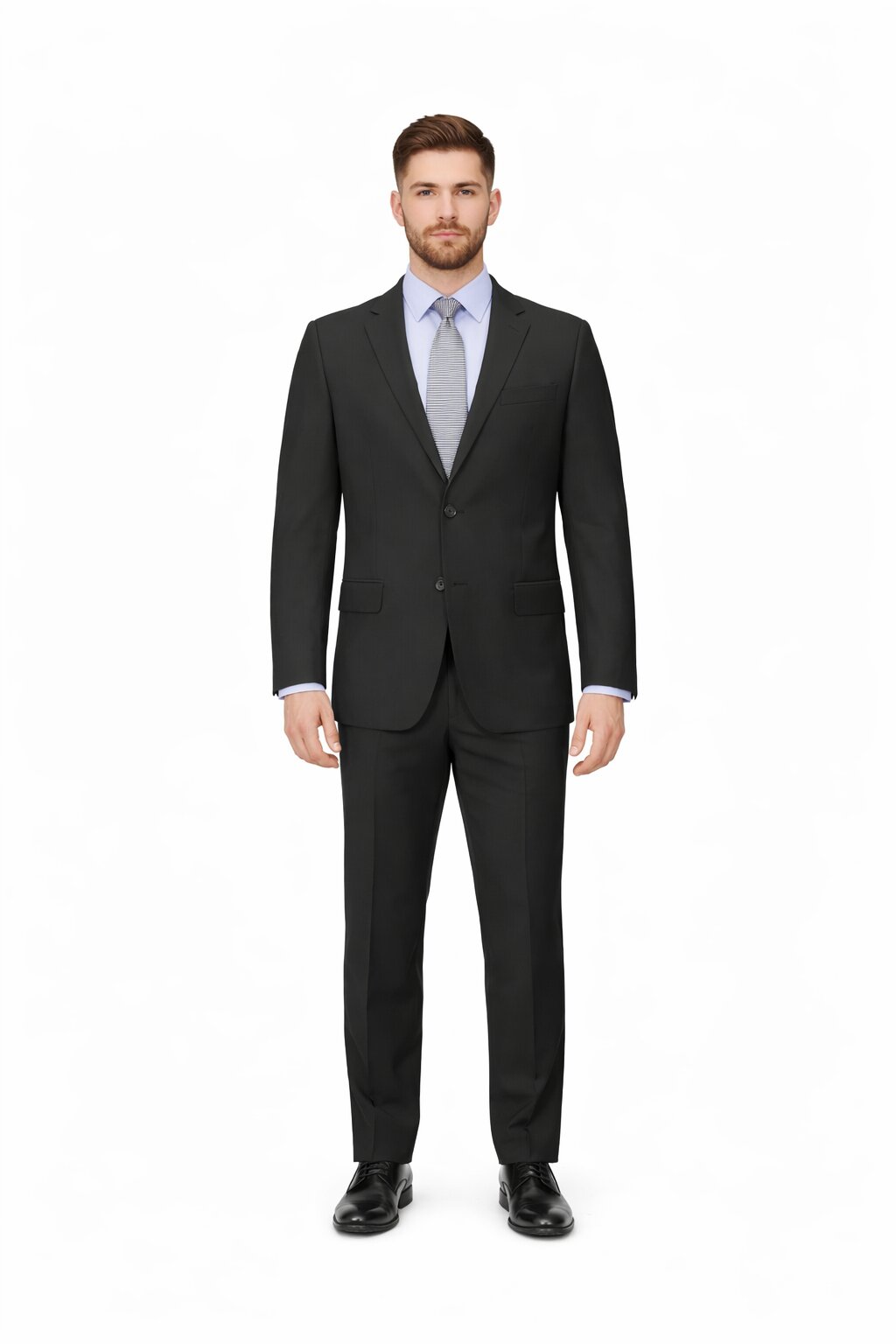 Modern Fit Tiglio Wool Double-Breasted Suit – Premium Tailored Formal Suit
