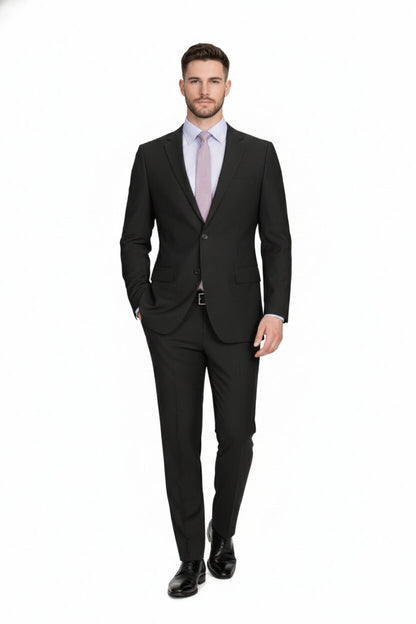 Slim Fit Tiglio Wool Suit – Modern Tailored Two-Piece Formal Suit