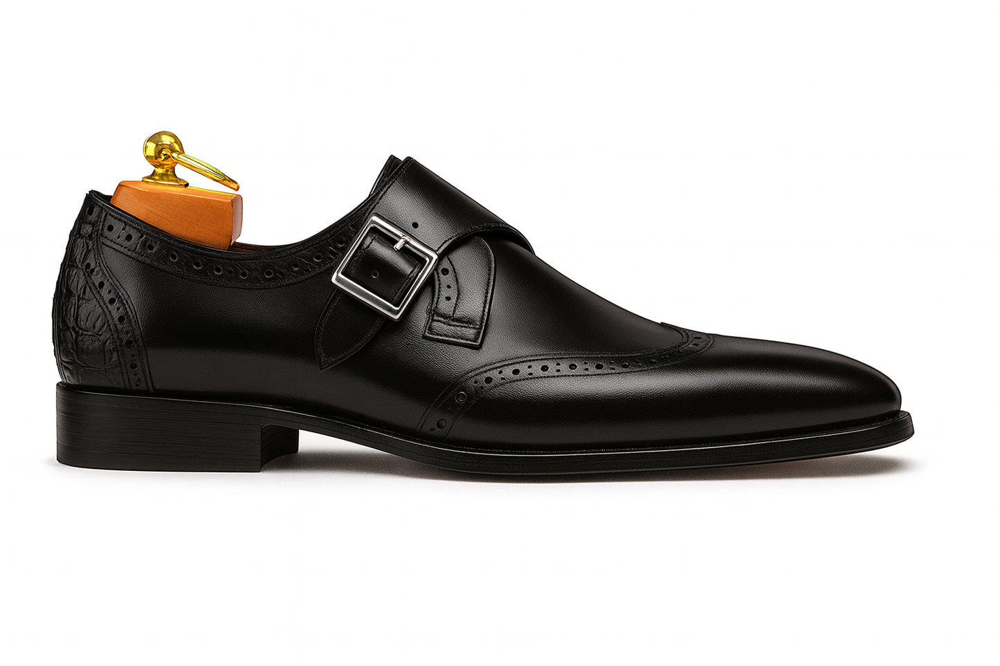 Burnished Wingtip Monk Strap KS099-710