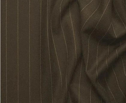 Mens Brown Pinstripe 3 Piece Suit Regular Fit Vinci V2RS-7