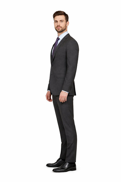 Modern Fit Tiglio Wool Double-Breasted Suit – Premium Tailored Formal Suit