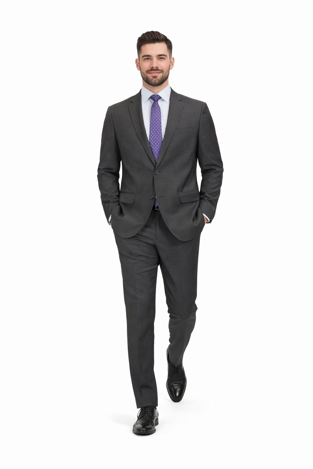 Modern Fit Tiglio Wool Double-Breasted Suit – Premium Tailored Formal Suit
