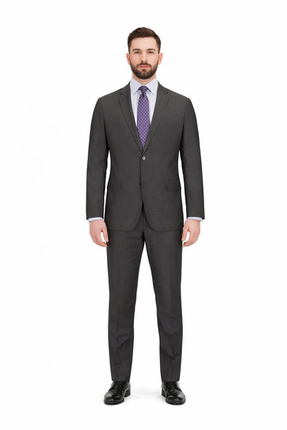 Modern Fit Tiglio Wool Double-Breasted Suit – Premium Tailored Formal Suit