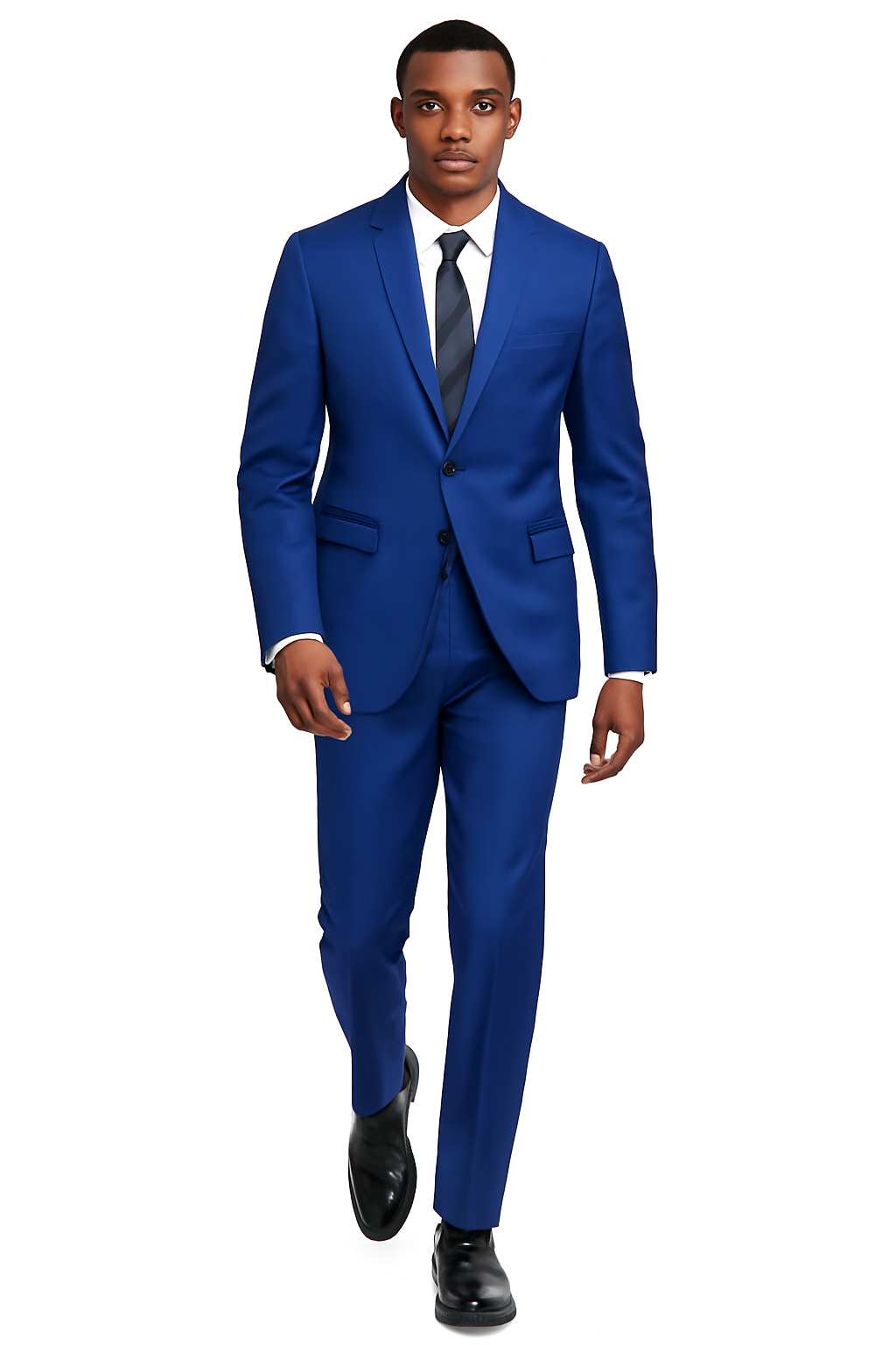 Mens Slim Fit Suit Cobalt Blue