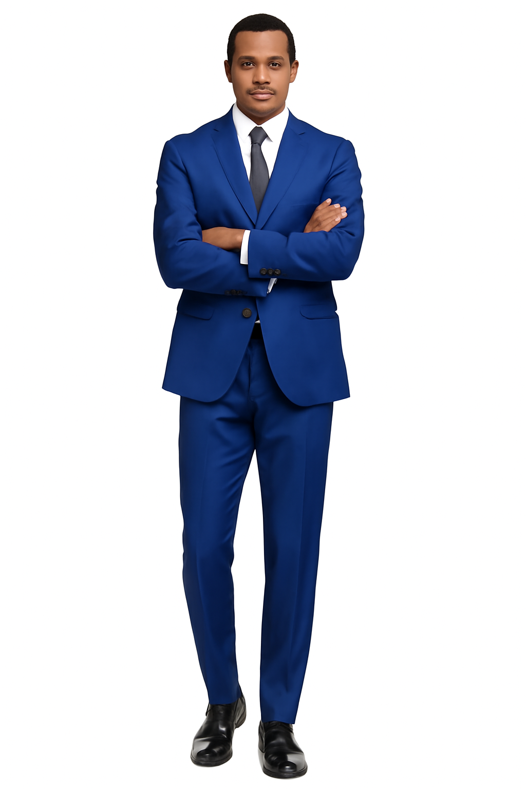 Mens Slim Fit Suit Cobalt Blue