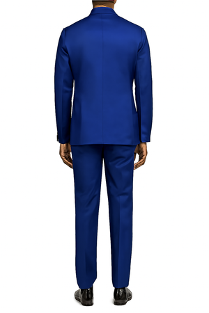 Mens Slim Fit Suit Cobalt Blue