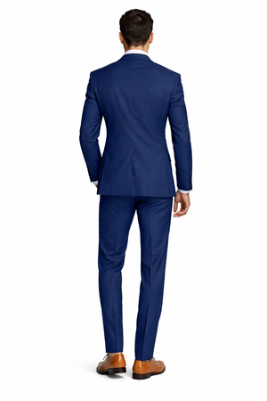 Mens Slim Fit Suit Indigo Blue