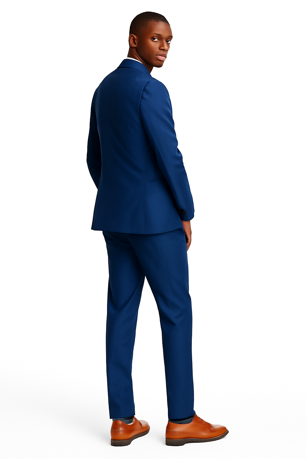 Mens Slim Fit Suit Indigo Blue