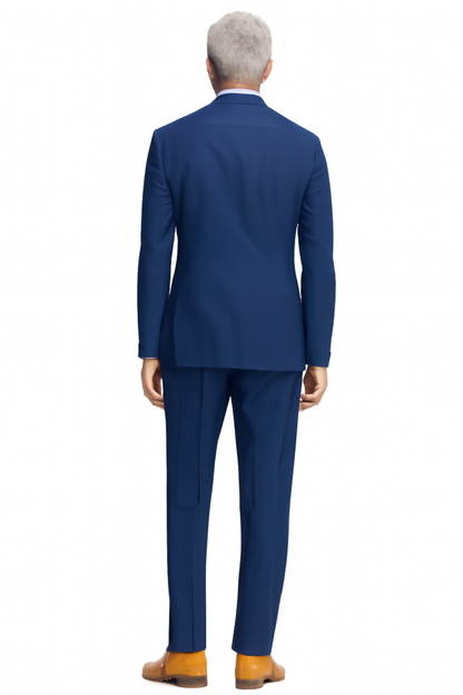 Mens Slim Fit Suit Indigo Blue