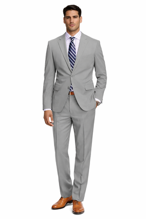 Mens Slim Fit Suit Lt Grey
