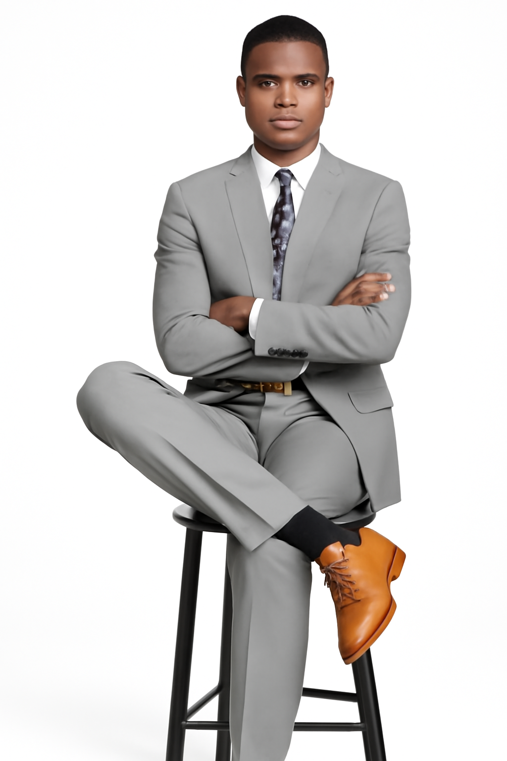 Mens Slim Fit Suit Lt Grey