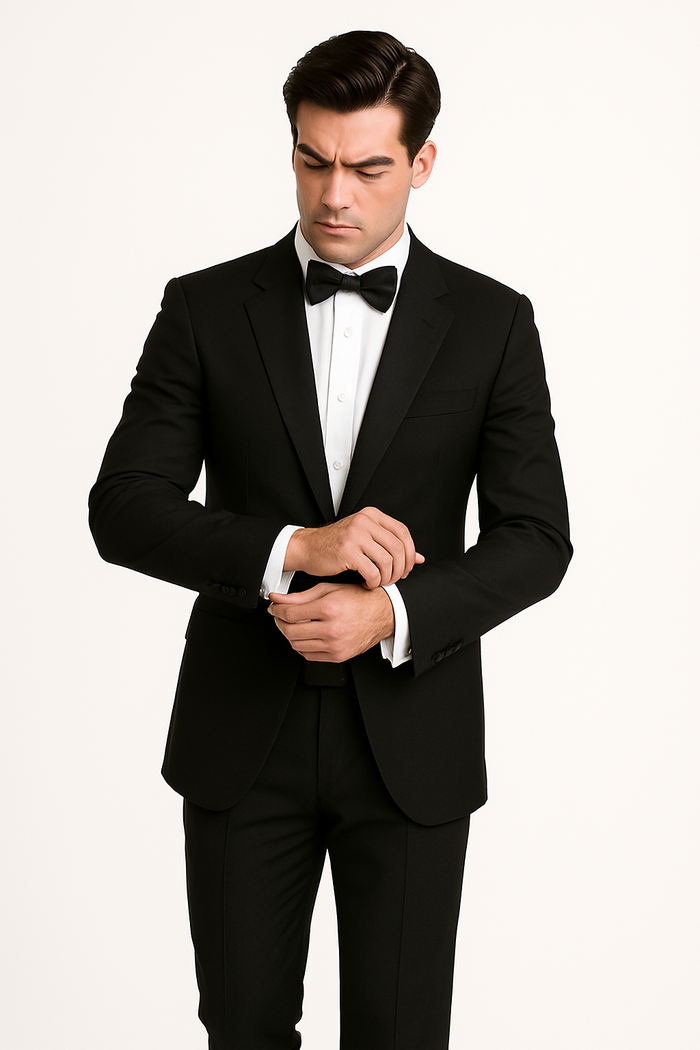 Mens Traditional Tuxedo Blazer in Black Color - Dinner Jacket - Why Rent Buy and Own $99