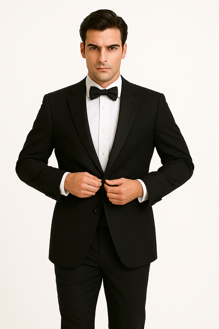 Mens Traditional Tuxedo Blazer in Black Color - Dinner Jacket - Why Rent Buy and Own $99