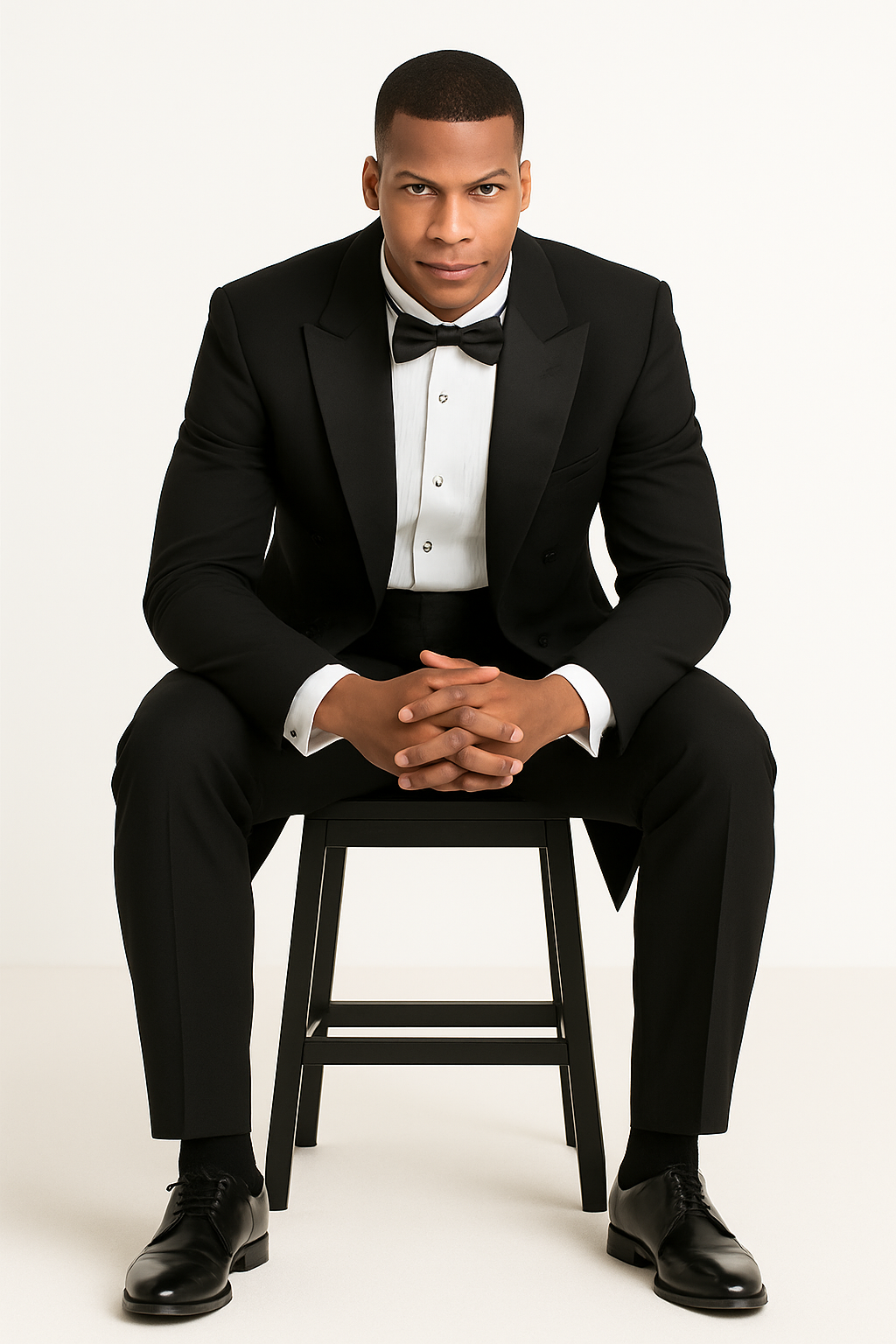 Mens Traditional Polyester Tail Tuxedo in Black