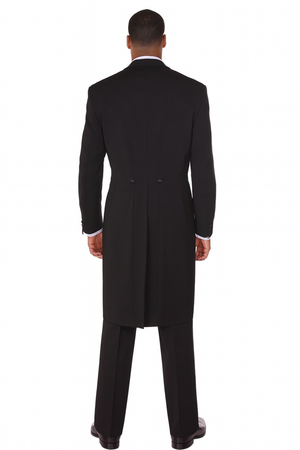 Mens Traditional Polyester Tail Tuxedo in Black