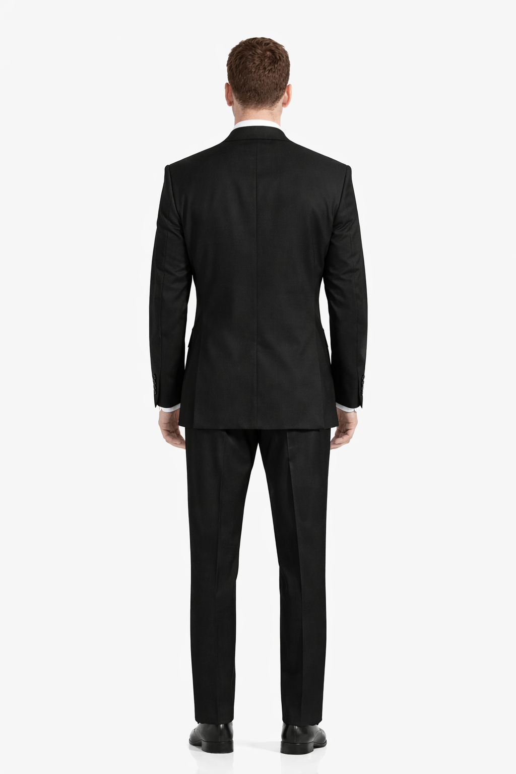 Mens Classic 2 Button Wool Tuxedo in Black