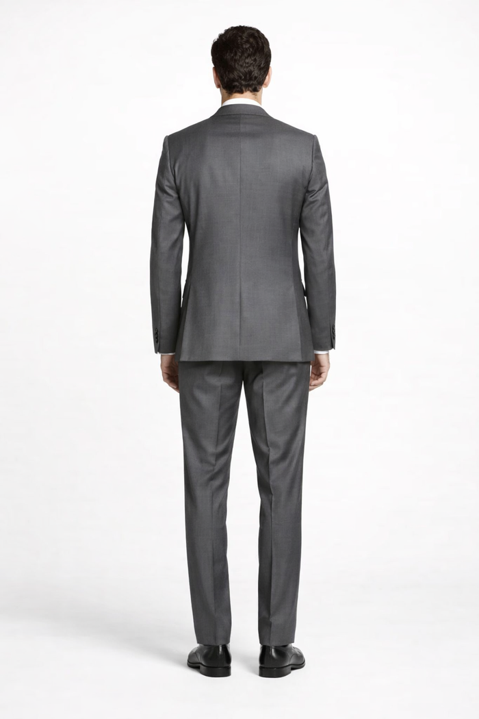 Mens Tiglio Gray Suit – Classic 2 Piece Grey Suit for Wedding, Business and Formal Wear