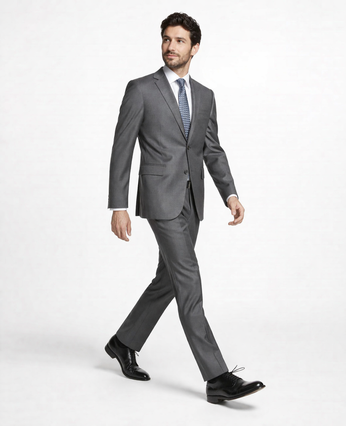 Mens Tiglio Gray Suit – Classic 2 Piece Grey Suit for Wedding, Business and Formal Wear