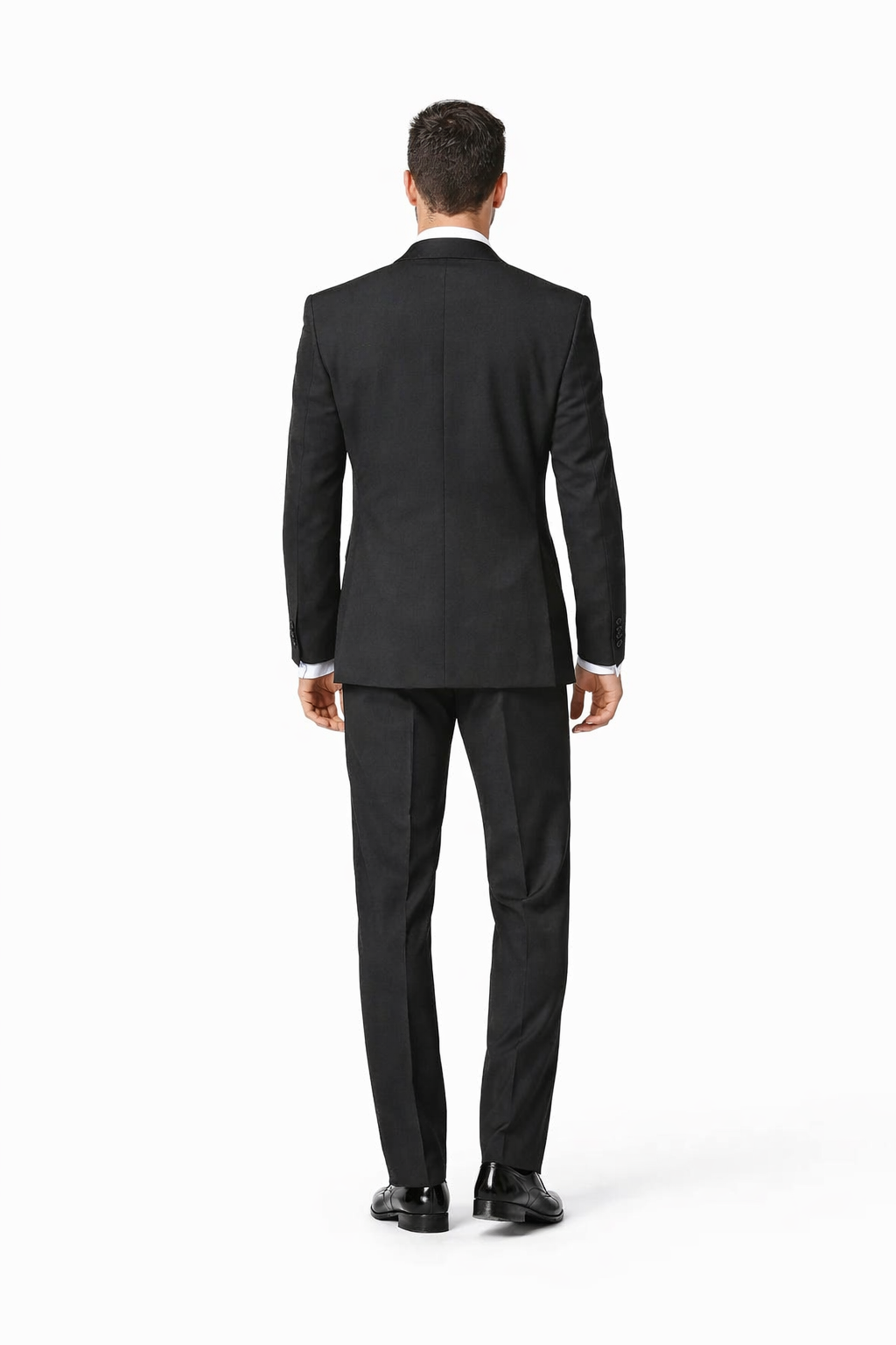 Mens Classic Microfiber Shawl Tuxedo in Black
