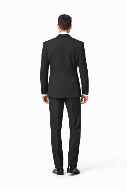 Mens Classic Microfiber Shawl Tuxedo in Black
