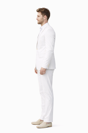 Mens Colin Farrell Miami Vice White Suit