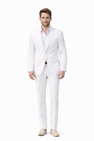 Mens Colin Farrell Miami Vice White Suit