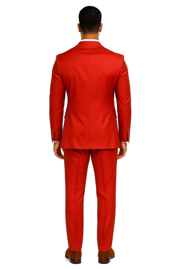 Mens Western Suit in Color Red