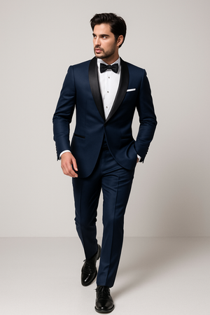 Mens Daniel Craig | James Bond | Navy Blue Tuxedo Costume.