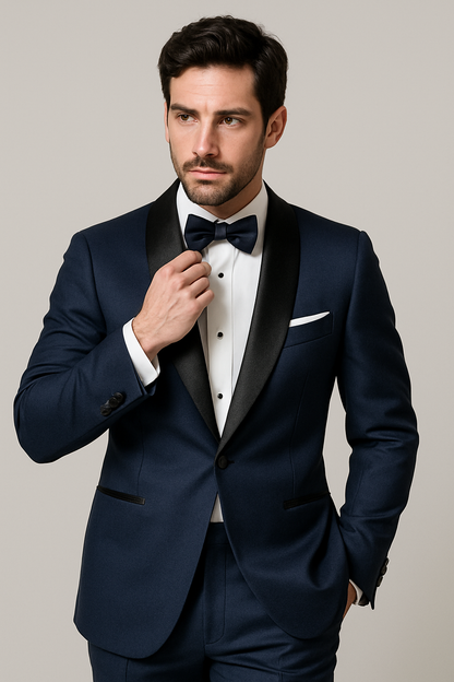 Mens Daniel Craig | James Bond | Navy Blue Tuxedo Costume.