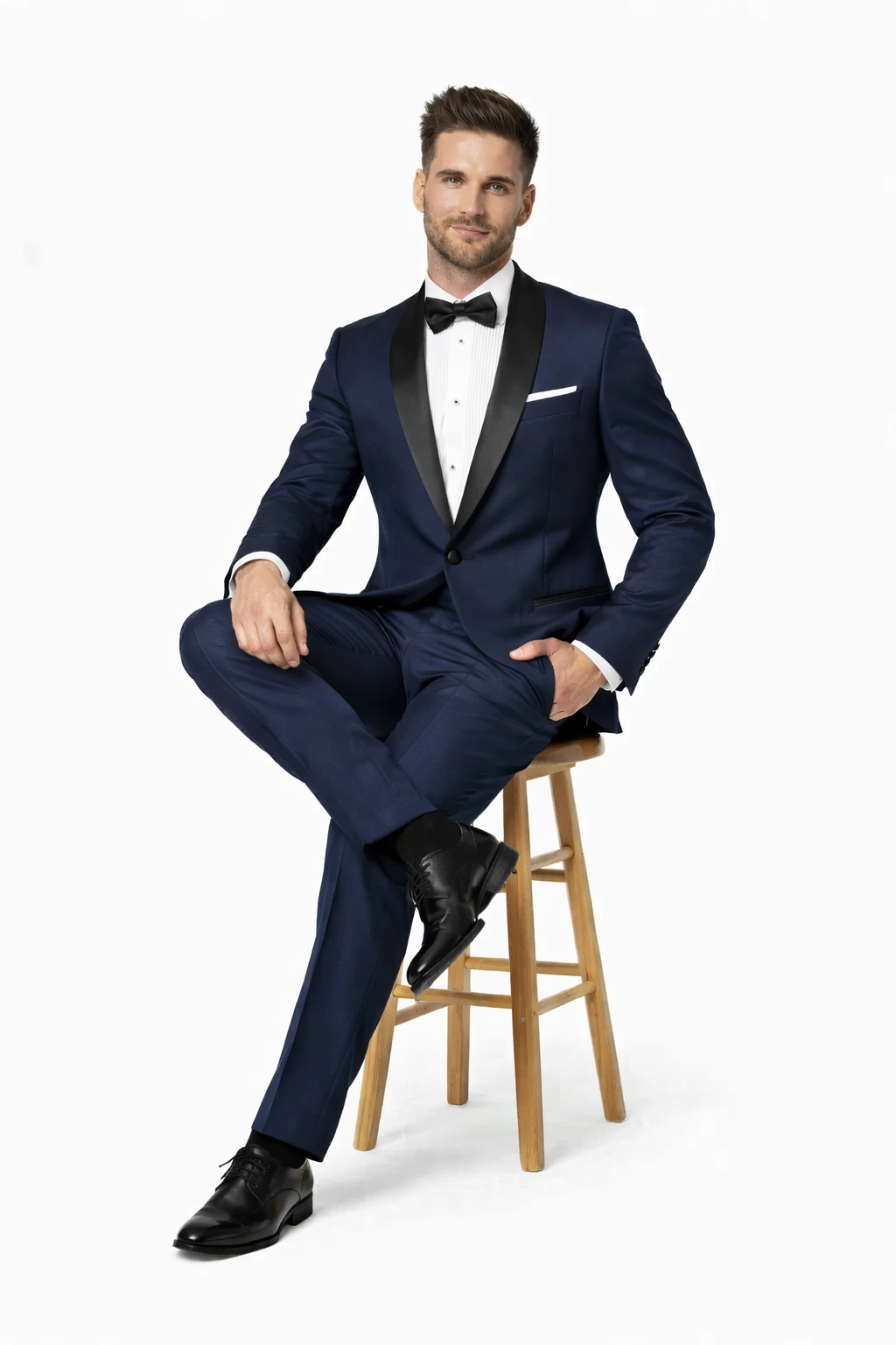 Mens Daniel Craig | James Bond | Navy Blue Tuxedo Costume.