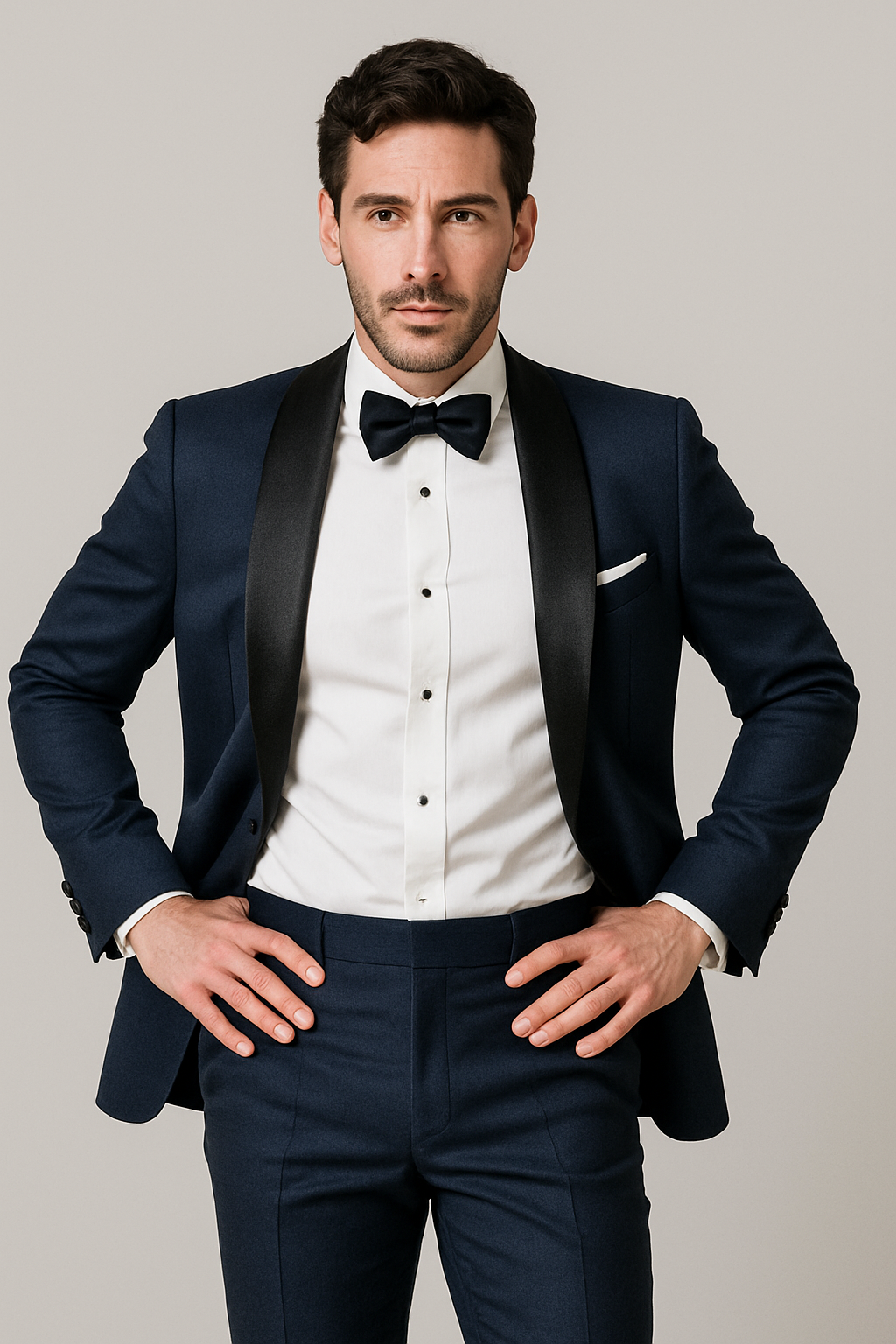 Mens Daniel Craig | James Bond | Navy Blue Tuxedo Costume.
