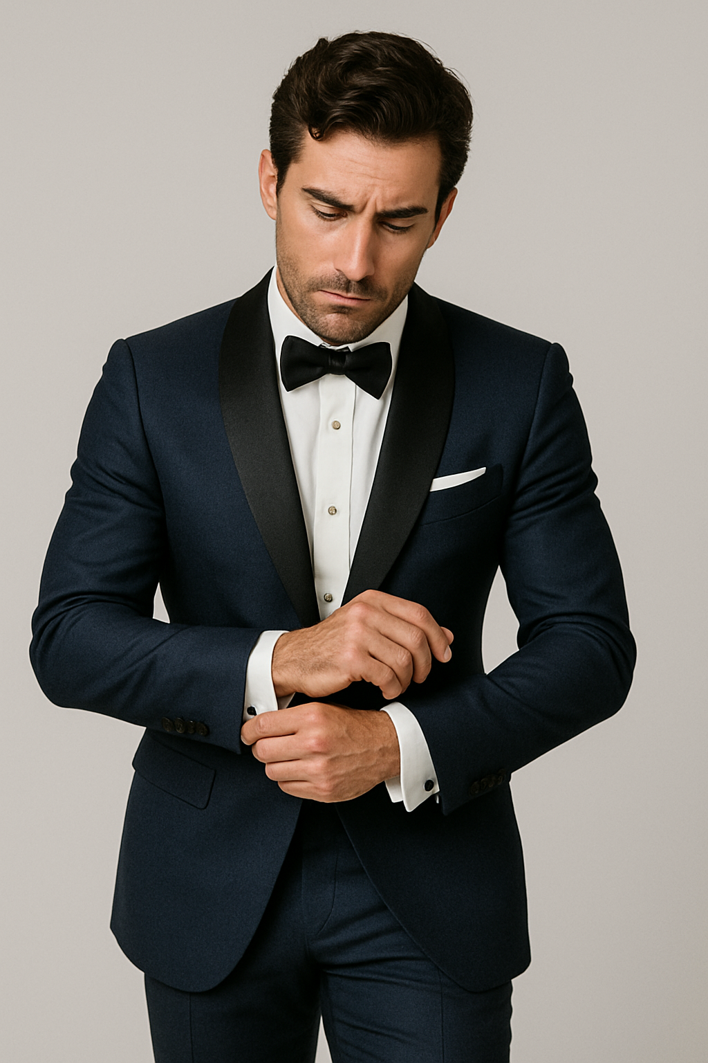 Mens Daniel Craig | James Bond | Navy Blue Tuxedo Costume.