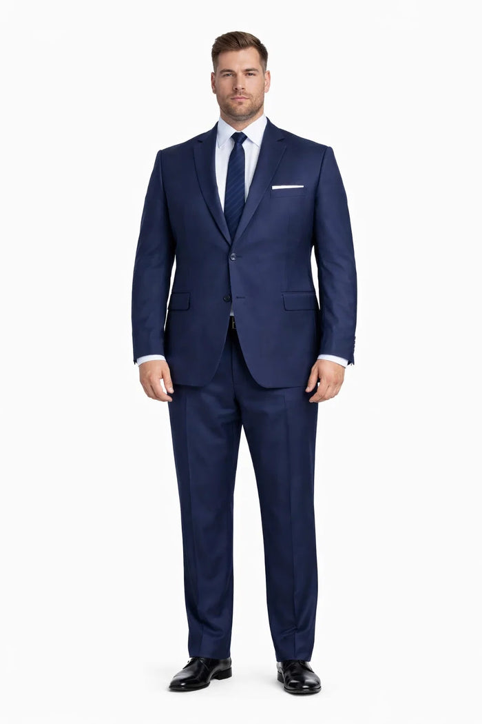 Mens Designer Collin One Button Wedding and Prom Tuxedo Navy