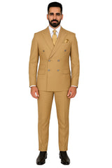 mens-designer-modern-fit-double-breasted-wool-suit-with-gold-buttons-in-khaki-camel-bronze-color-by-rossiman-brand