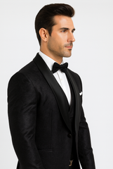 sophisticated-mens-black-floral-lace-tuxedo-designer-groom-attire
