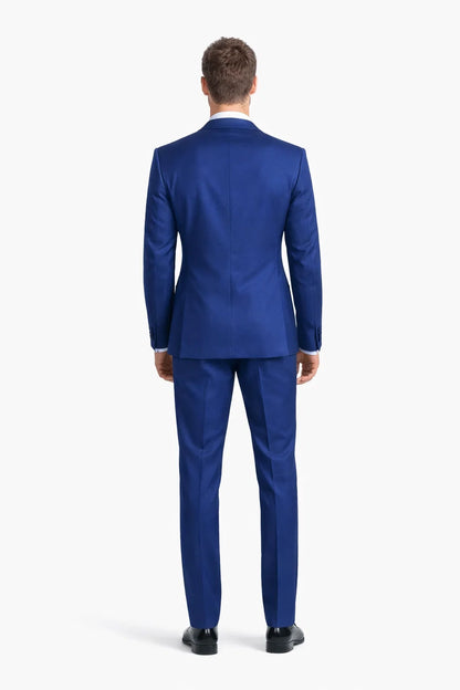 Mens Designer Wainscott Wedding Tuxedo Cobalt Blue