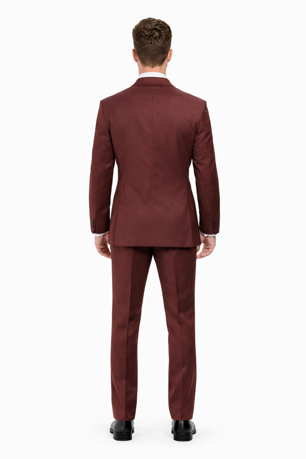 Mens Designer Wedding Tuxedo in Burgundy