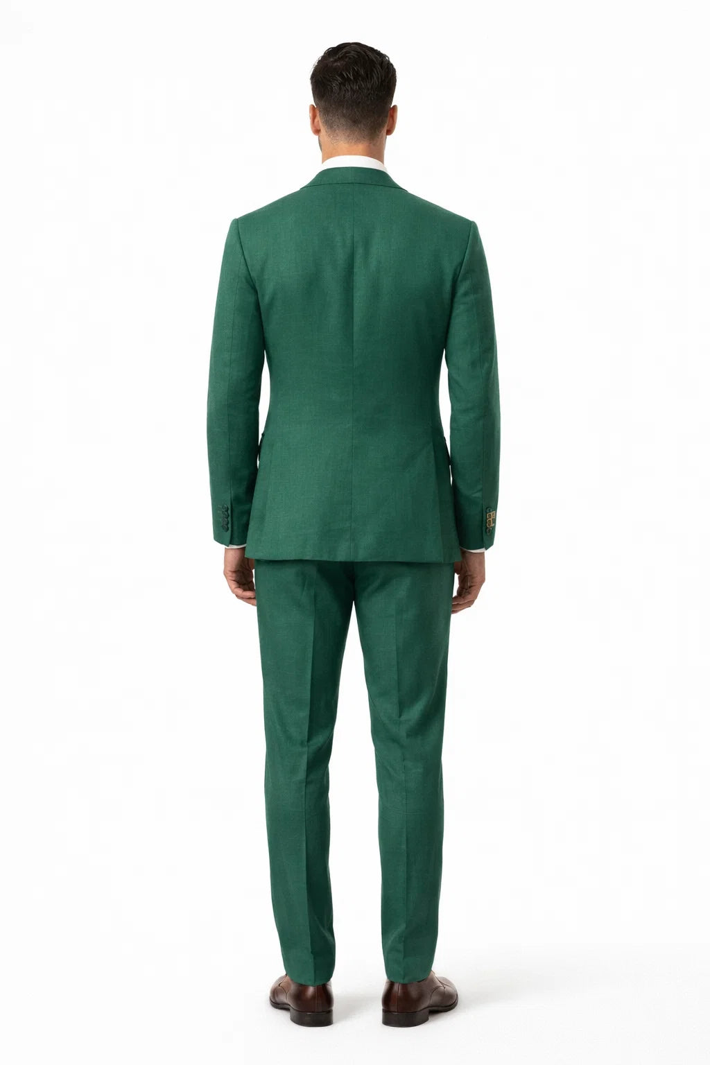 Mens Emerald Green 3-Piece Suit  Slim Fit Wedding and Formal Suit by Alberto Nardoni