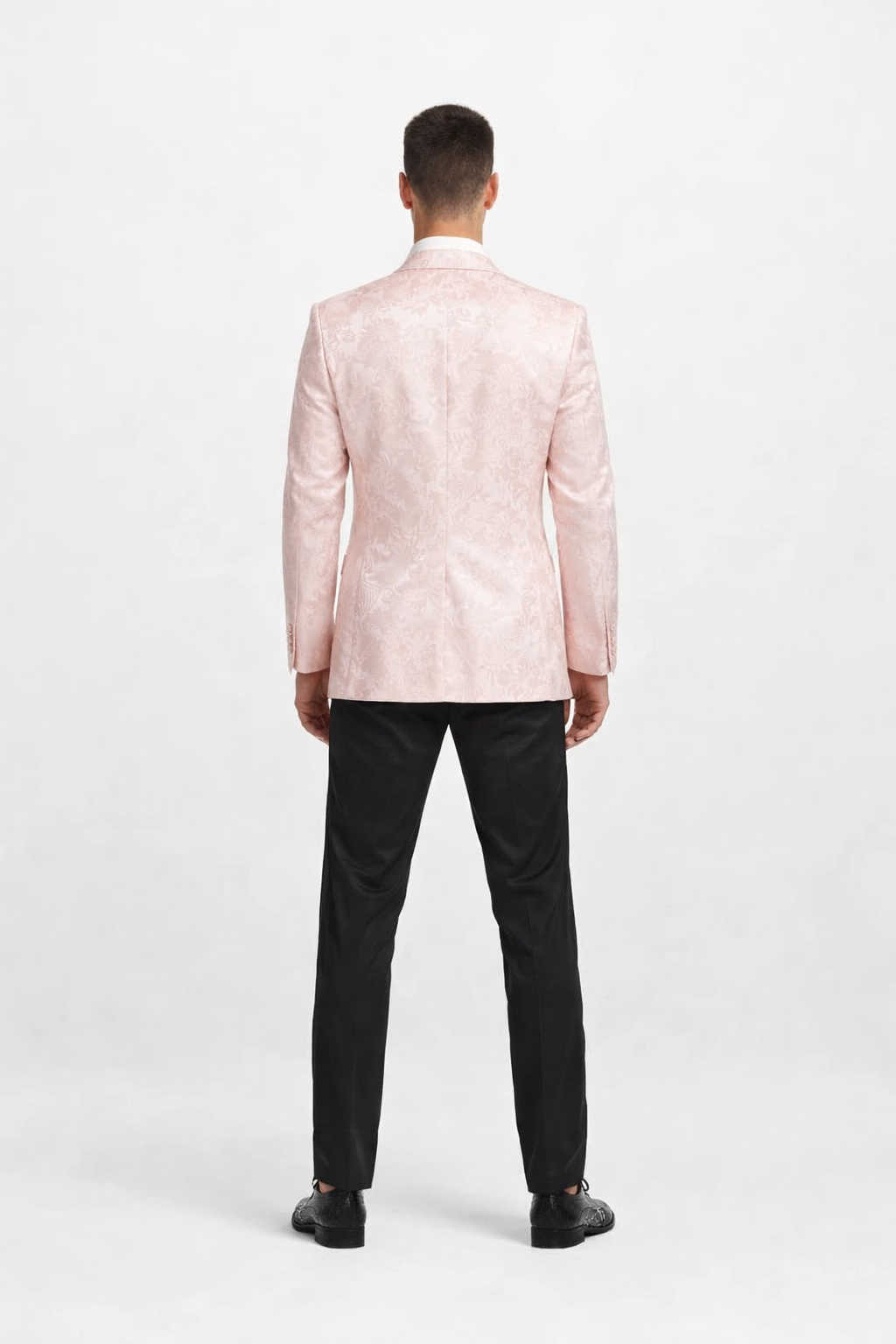 Mens Empire Prom Blazer in Pink Floral Pattern