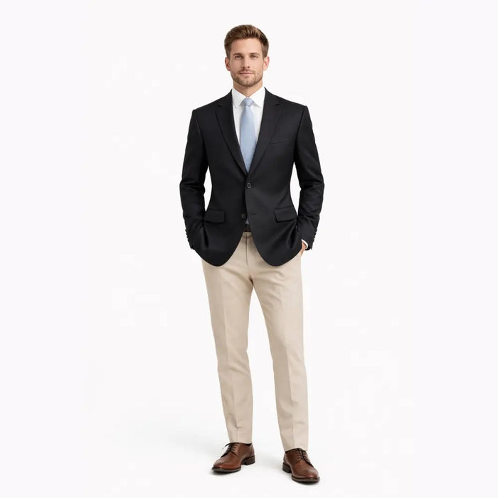 Men’s Black Formal Blazer – Premium Custom and Standard Fit Suit Jacket