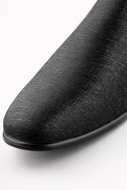 "Sharkskin" Black Couture 1910 Tuxedo Shoes