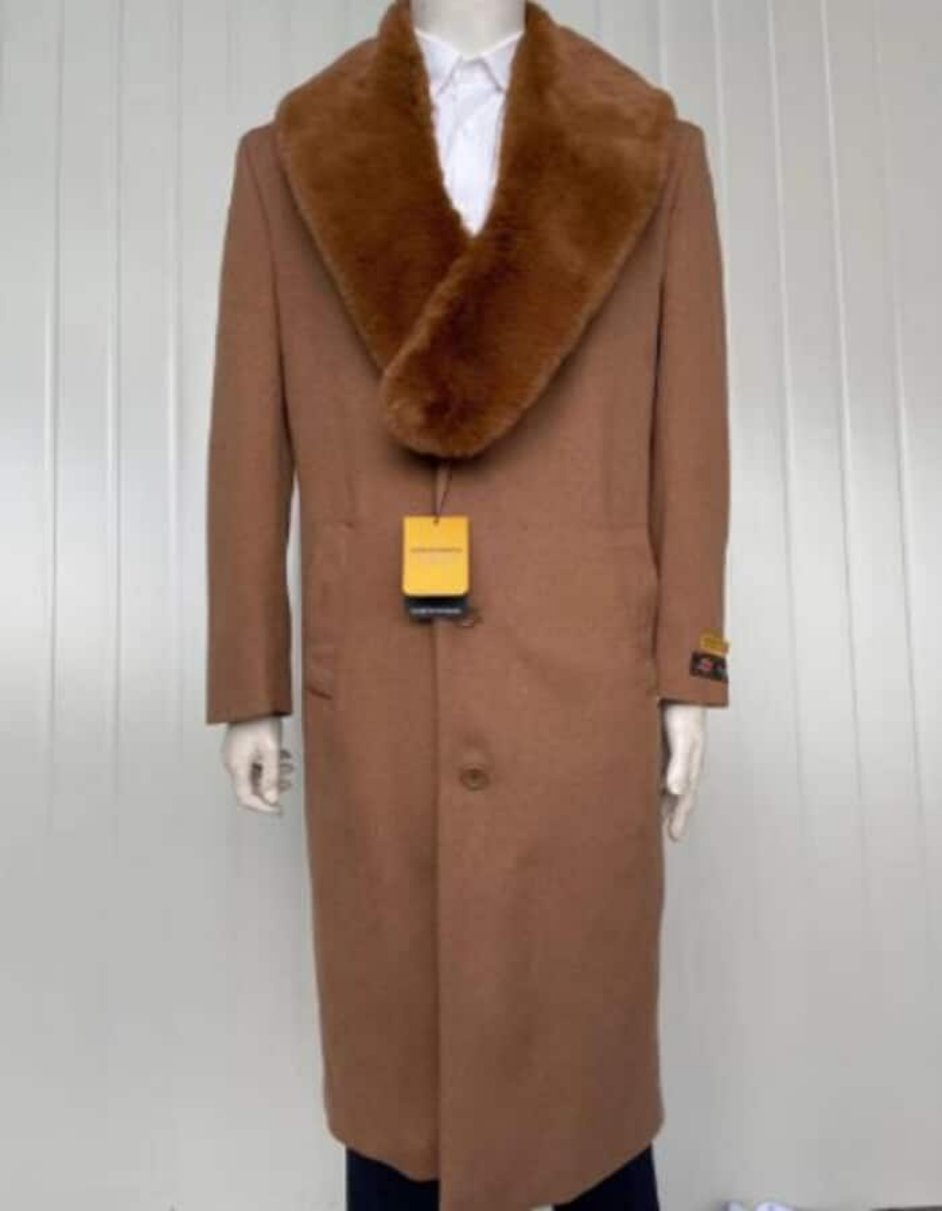 Dark Camel Coat Men Coat Camel Hair Top Coat Luxury Cashmere Coat