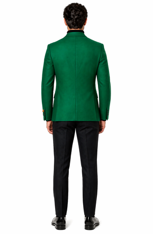 Mens Green Blazer  Stylish Casual and Formal Sport Coat for Parties, Weddings and Events in Emerald Green