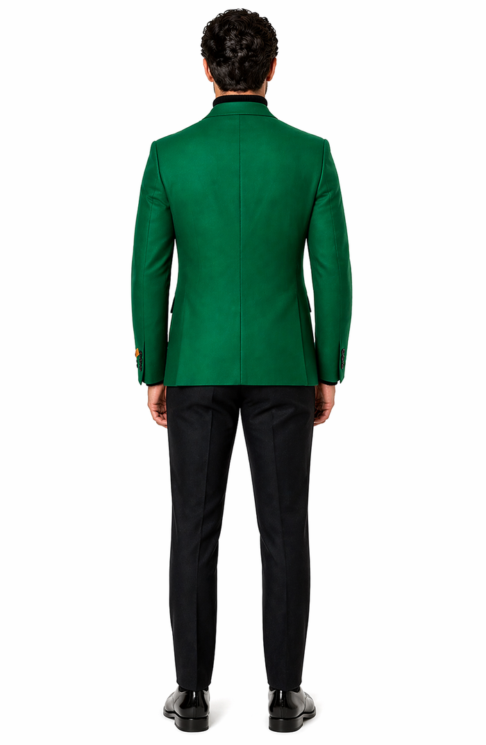Mens Green Blazer  Stylish Casual and Formal Sport Coat for Parties, Weddings and Events in Emerald Green