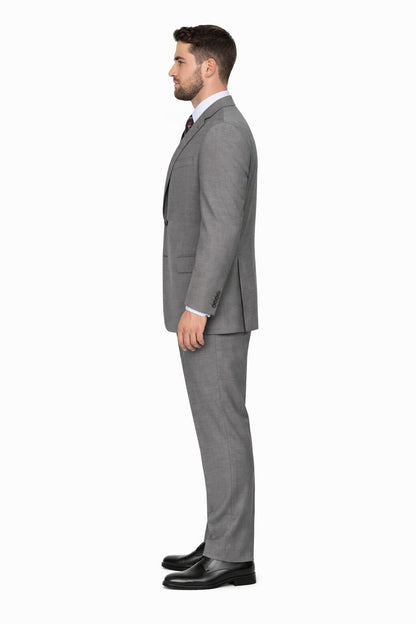 Modern Fit Tiglio Wool Double-Breasted Suit – Premium Tailored Formal Suit