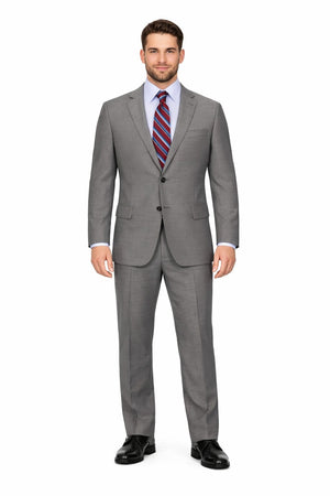 Modern Fit Tiglio Wool Double-Breasted Suit – Premium Tailored Formal Suit
