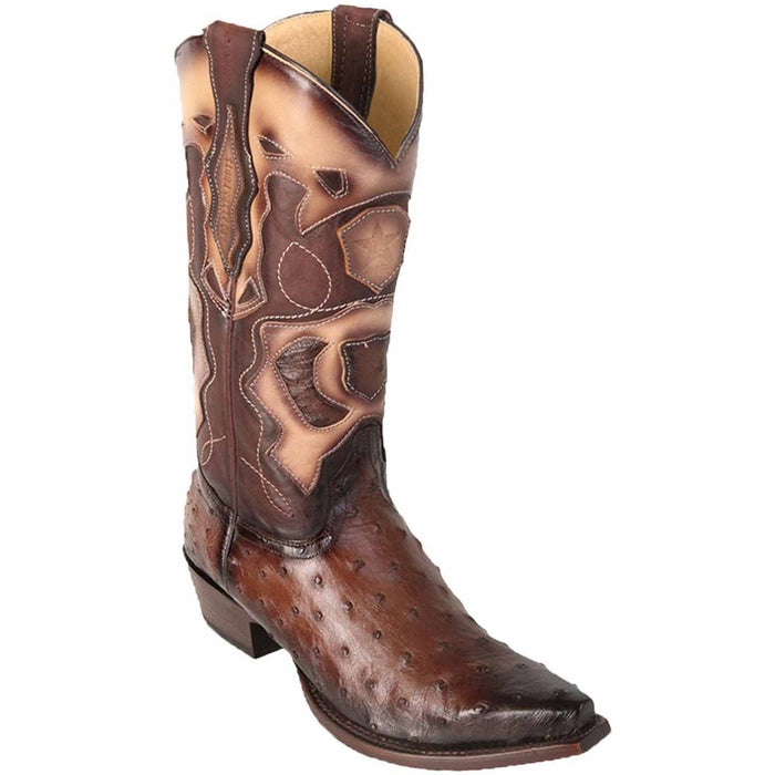 Men's Los Altos Original Ostrich Snip Toe Boots Faded