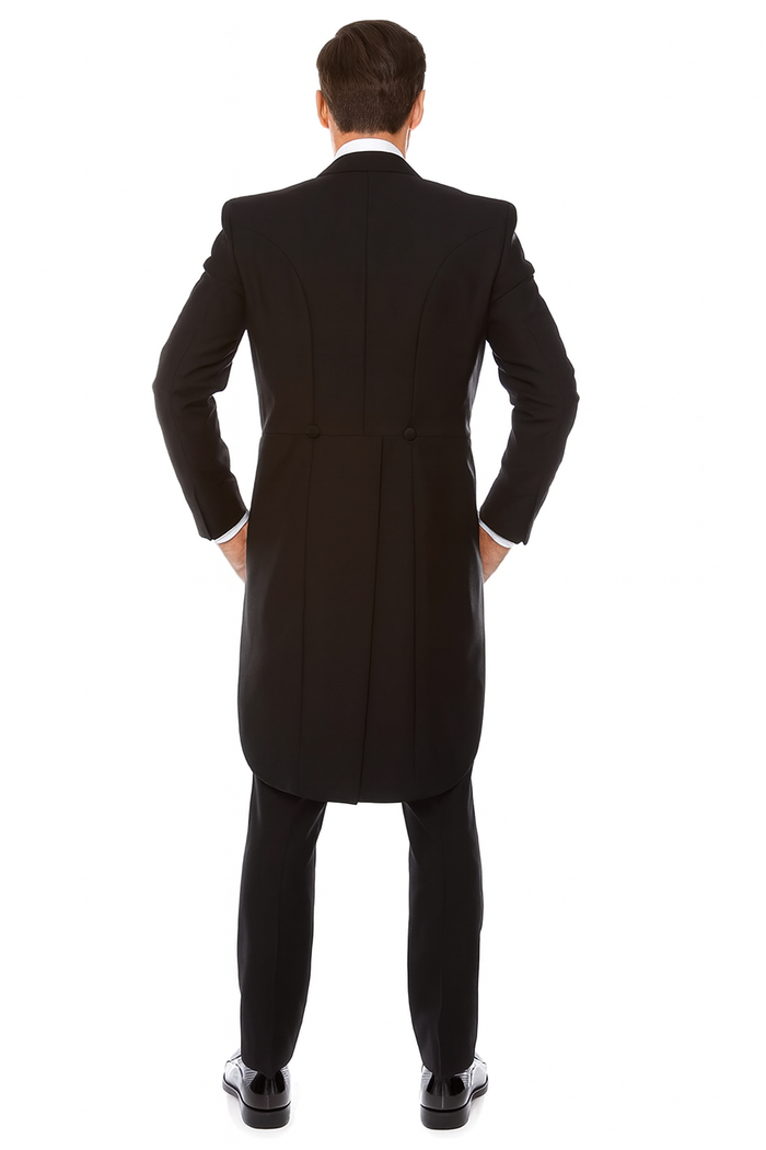 Mens Modern Tail Tuxedo in Black