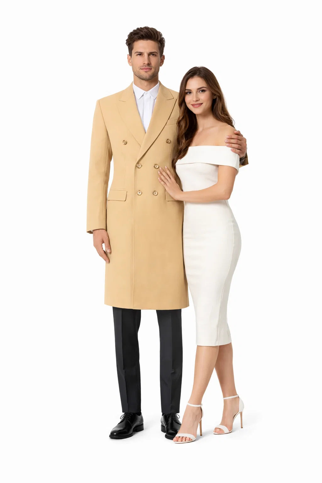 Mens Overcoat - Topcoat For Men - Winter Fabric - Long men's Dress Topcoat - Winter coat ~ Overcoat ~ men's Big And Tall Wool Winter Coats Designer men's Wool Peacoat Sale Duster Style Camel
