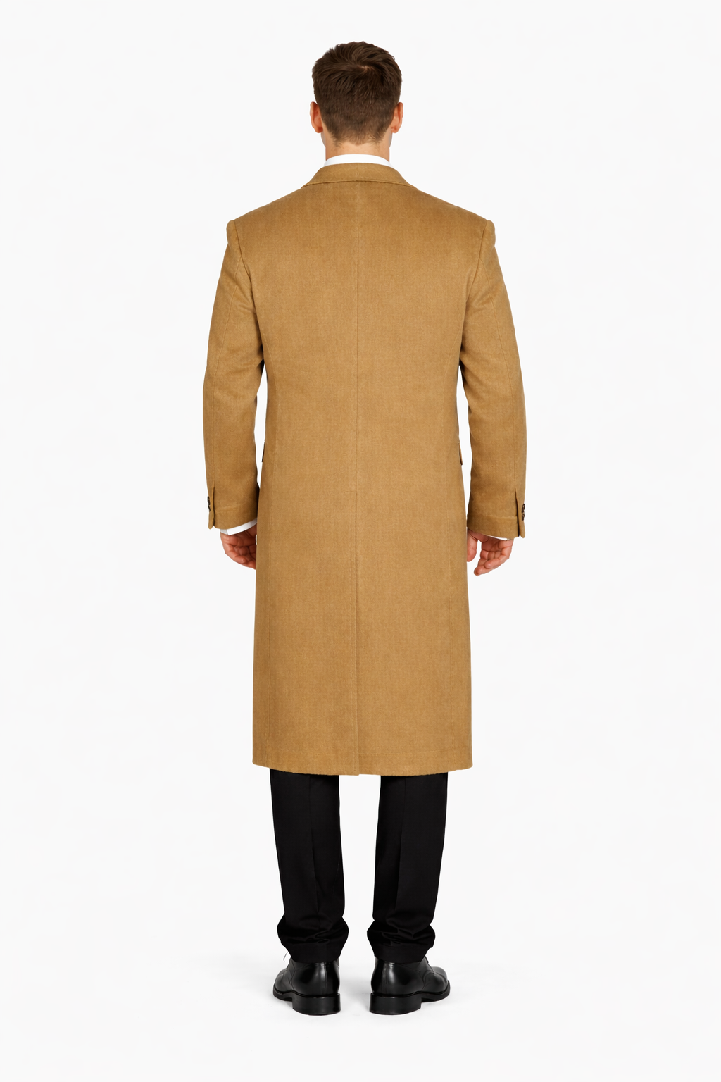 Mens Overcoat - Topcoat For Men - Winter Fabric - Overcoat Long men's Dress Topcoat - Winter coat 4XL 5XL 6XL Camel Big and Tall Large Man ~ Plus Size Three Button